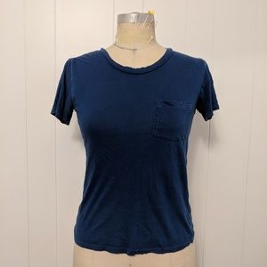 J crew garment dyed pocket tee